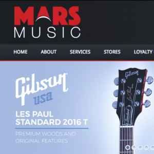 Our Work: Mars Music's Website